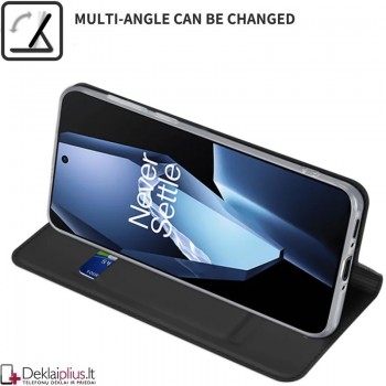 Dux Ducis Skin Pro dirbtinės odos dėklas - juodas (Oneplus 13R) Dux Ducis Skin Pro dirbtinės odos dėklas - juodas (Oneplus 13R)